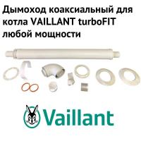 Дымоход для котла VAILLANT turboFIT любой мощности, комплект антилед (Россия) (DYMturboFITRu)