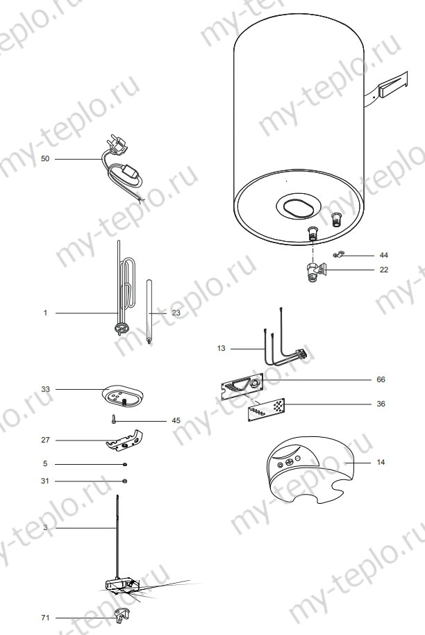 Запчасти Ariston ABS PLT ECO 80 V купить в Снежинске