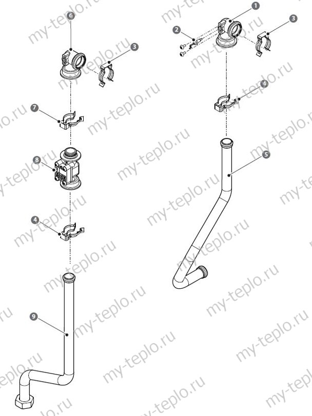 запчасти для Navien Deluxe Coaxial 24K