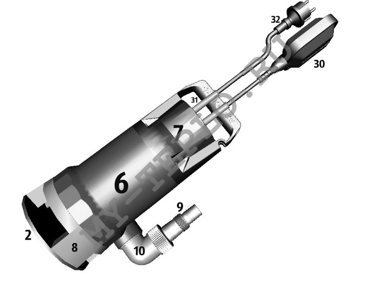 Запчасти Джилекс Фекальник 200/10Ф: схема