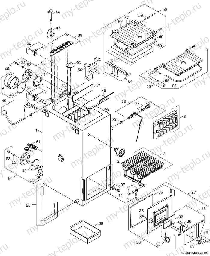 Запчасти Buderus Logano S111-32 WT купить в Снежинске