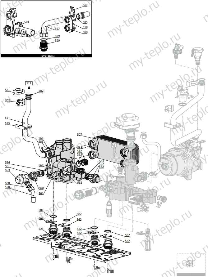 Запчасти Ariston CLAS EVO SYSTEM 24 FF купить в Снежинске