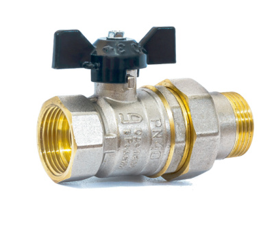 Кран шаровый 3/4" с американкой (бабочка) LD Pride (00023740)   