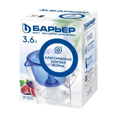 Фильтр-кувшин БАРЬЕР ЛАЙТ белый, картридж 
